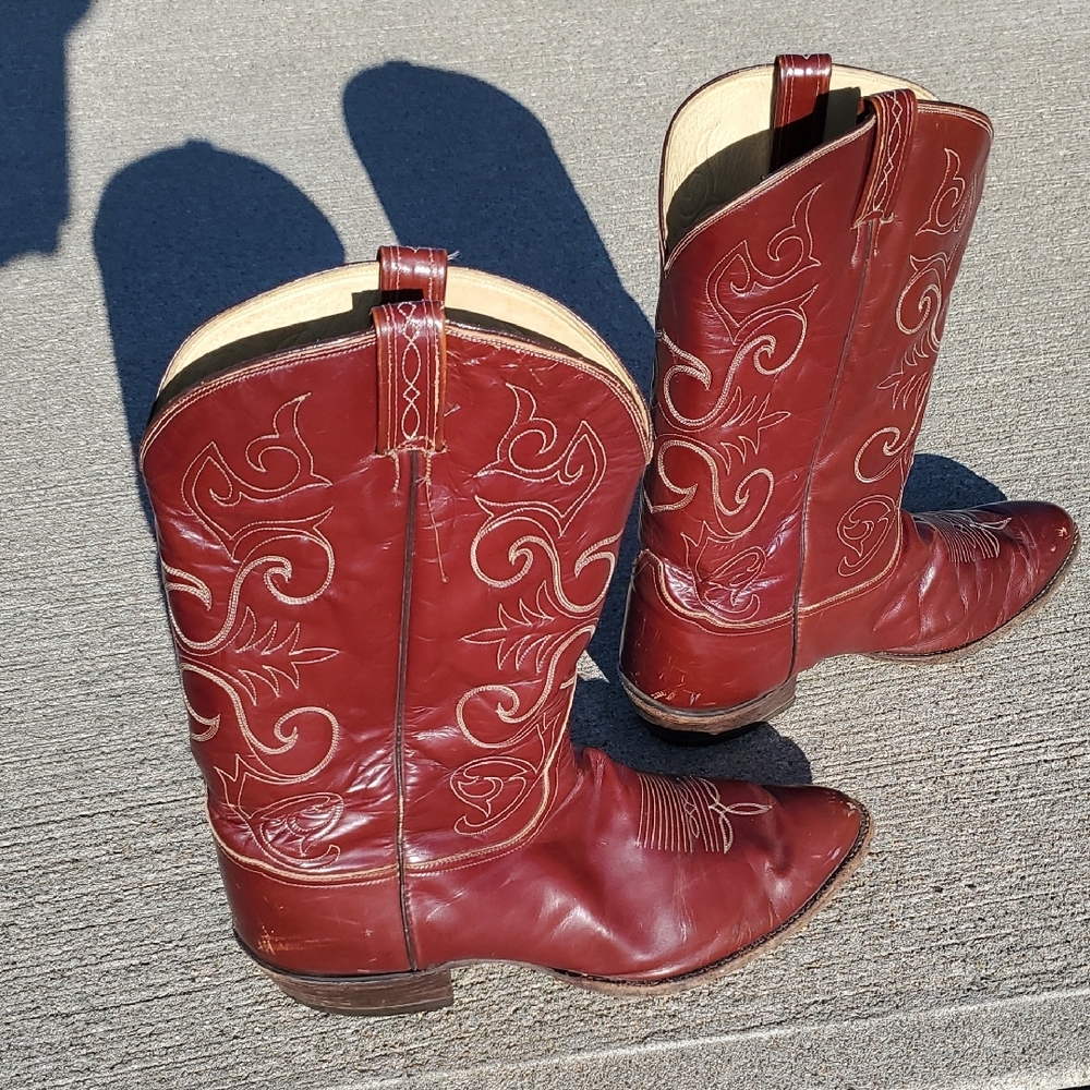 Tony Lama El Rey Cowboy Boots Size 16 EE - Picture 7 of 16